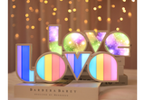 Valentines Day Decor LED LOVE Light Valentines Day Gift For Girlfriend, Wedding, Party Decor