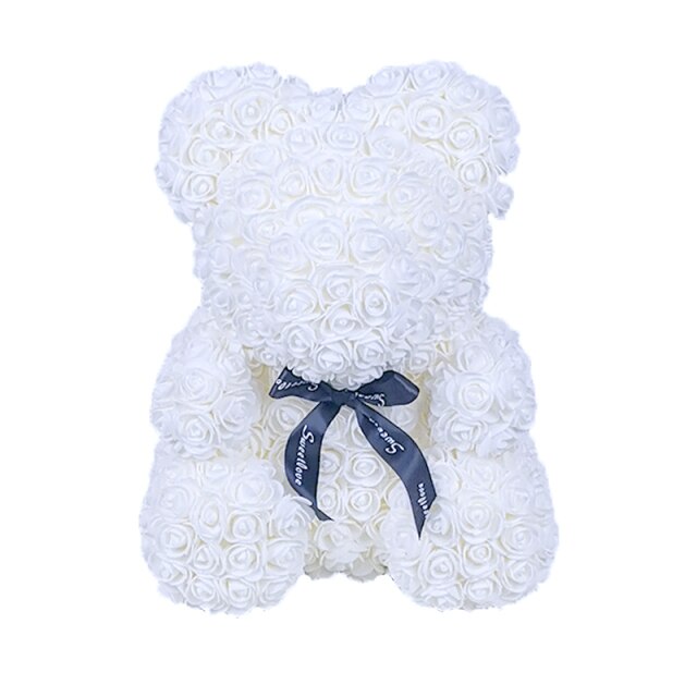 Valentine's Day Gift Big Eternal Rose Flower Handmade Teddy Bear