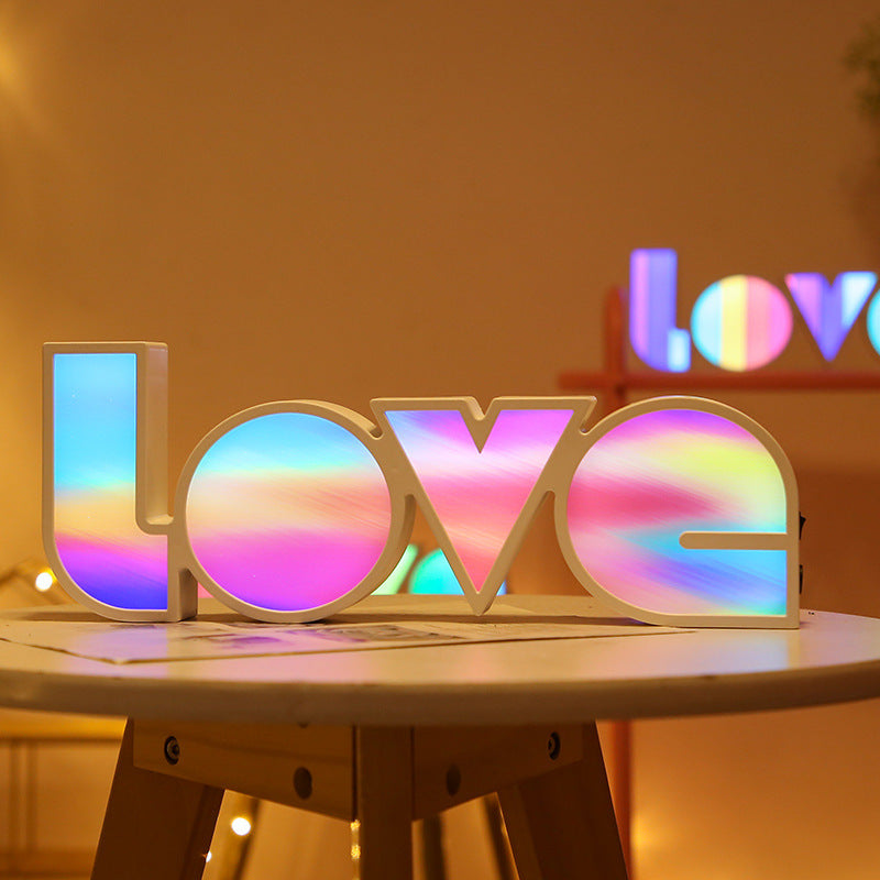 Valentines Day Decor LED LOVE Light Valentines Day Gift For Girlfriend, Wedding, Party Decor