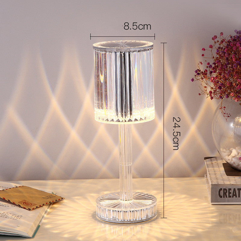 New Crystal Table Lamp Decoration Diamond Romantic Warm Led For Home Decor Romantic  Night Light