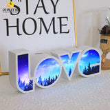 Valentines Day Decor LED LOVE Light Valentines Day Gift For Girlfriend, Wedding, Party Decor