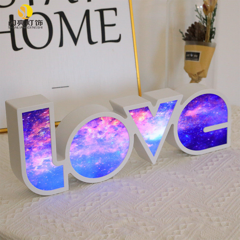 Valentines Day Decor LED LOVE Light Valentines Day Gift For Girlfriend, Wedding, Party Decor