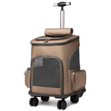 Pet Carrier Folding Backpack and Rolling Bag