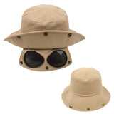 Funny Hip Hop Sunshade Sunglasses Bucket Hat