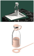 350ML Electric Juicer/Smoothie Blender Mixer USB Rechargeable Machine & Portable Bottle