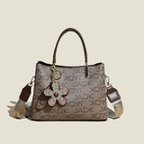 Spring Fashion Tote Bag With Flower Pendant Shoulder Bag For Women