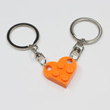 New Couples Heart Blocks Key Chain Valentines Day Gift