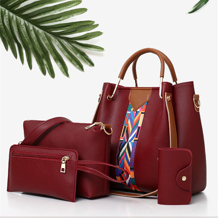 Women's Fashionable And Versatile Single Shoulder Crossbody Handbag Set