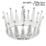 Fashion Hair Accessories Alloy Hollow Diamond Crown For Birthday, Sweet 16, Prom