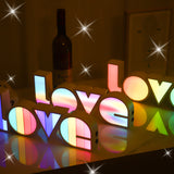 Valentines Day Decor LED LOVE Light Valentines Day Gift For Girlfriend, Wedding, Party Decor
