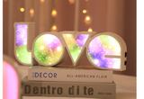 Valentines Day Decor LED LOVE Light Valentines Day Gift For Girlfriend, Wedding, Party Decor