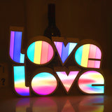 Valentines Day Decor LED LOVE Light Valentines Day Gift For Girlfriend, Wedding, Party Decor