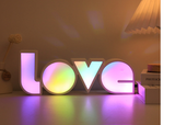 Valentines Day Decor LED LOVE Light Valentines Day Gift For Girlfriend, Wedding, Party Decor