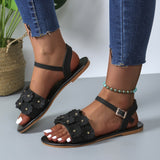 Spring Bohemian Flowers Sandals Casual Versatile Shoes For Women