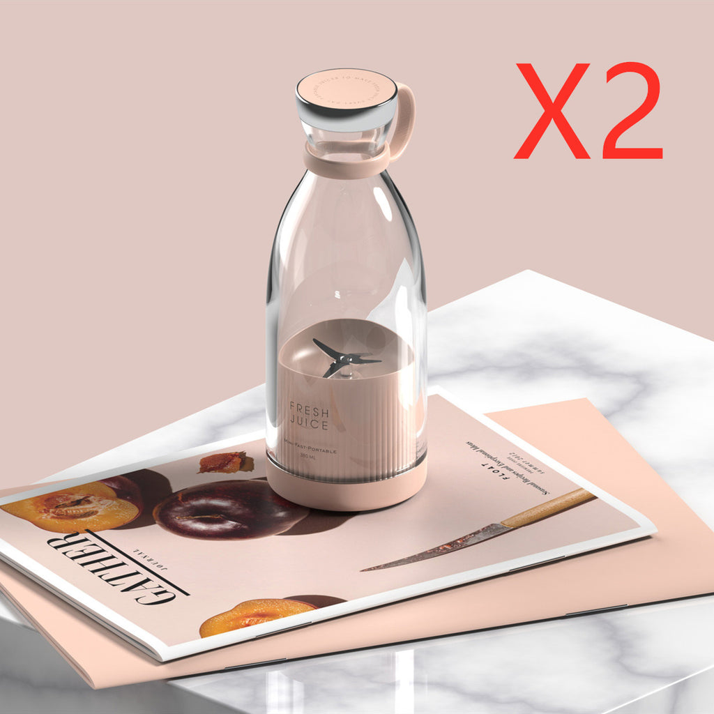 350ML Electric Juicer/Smoothie Blender Mixer USB Rechargeable Machine & Portable Bottle