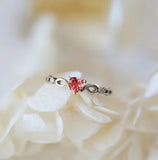 Romantic Heart Ring Valentines Anniversary Gift