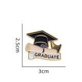 Golden "Graduate" Decorative Bag and Clothing Accessories