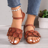 Spring Bohemian Flowers Sandals Casual Versatile Shoes For Women