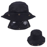 Funny Hip Hop Sunshade Sunglasses Bucket Hat