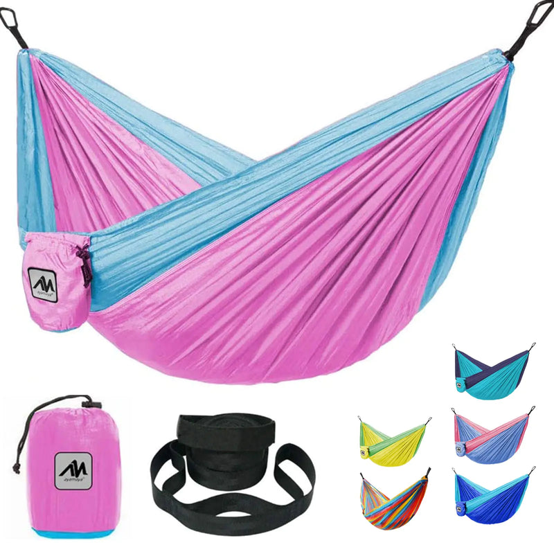 ayamaya Kids Camping Hammock Small Outdoor Hammock Gifts for Children Girls Boys Ultralight Kids Camping Gear with Tree Strap & CarabinersSling Swing Hammock for Indoor/Outdoor Use