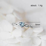 Romantic Heart Ring Valentines Anniversary Gift