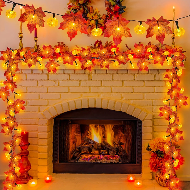 Family Autumn Decoration Thanksgiving Lights