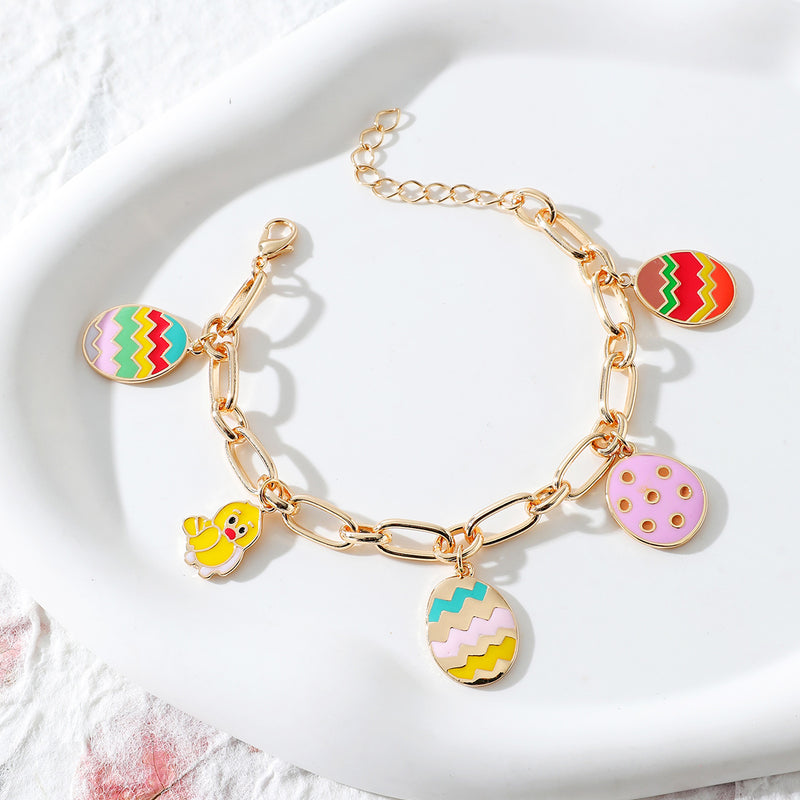 Spring Easter Ornament Bracelet