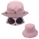 Funny Hip Hop Sunshade Sunglasses Bucket Hat
