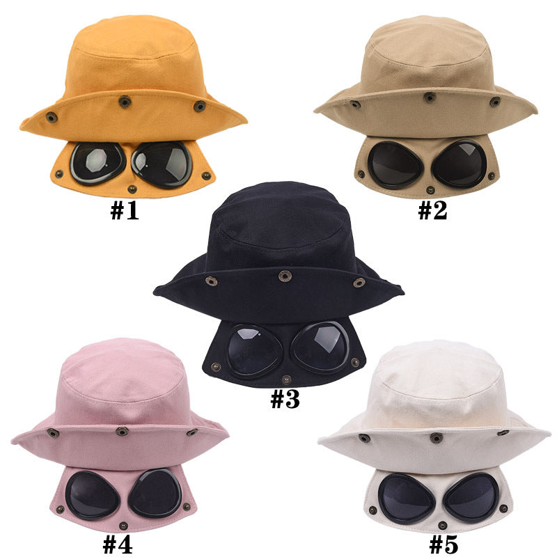 Funny Hip Hop Sunshade Sunglasses Bucket Hat