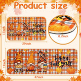 Fall Kitchen Mat Set Of 2, Autumn Kitchen Rugs Maple Leaves Thanksgiving Decor