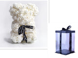 Valentine's Day Gift Big Eternal Rose Flower Handmade Teddy Bear