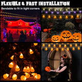 Halloween String Lights Jack O' Lanterns 10 feet